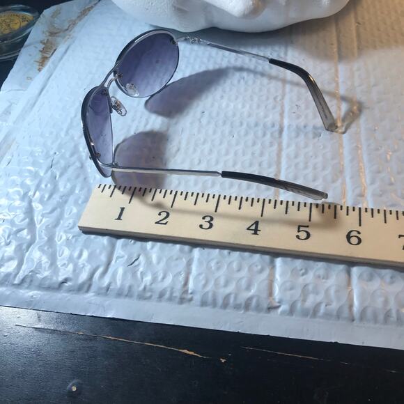 AVIATOR SUNGLASSES METAL RIMS PURPLE TINT - Picture 7 of 8